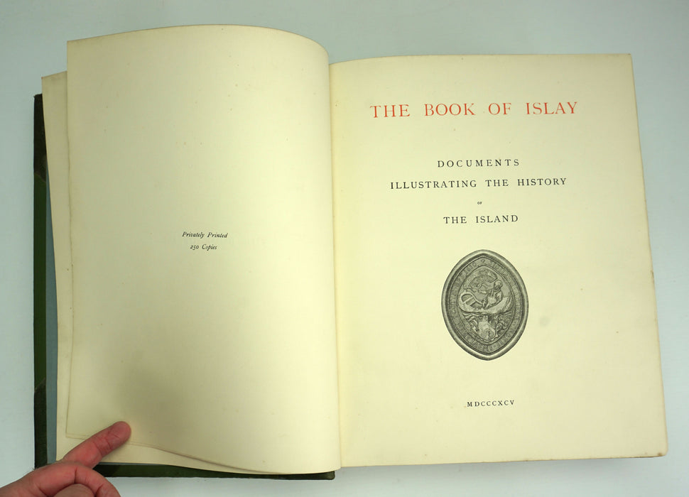 The Book of Islay, privately printed limited first edition, 1895