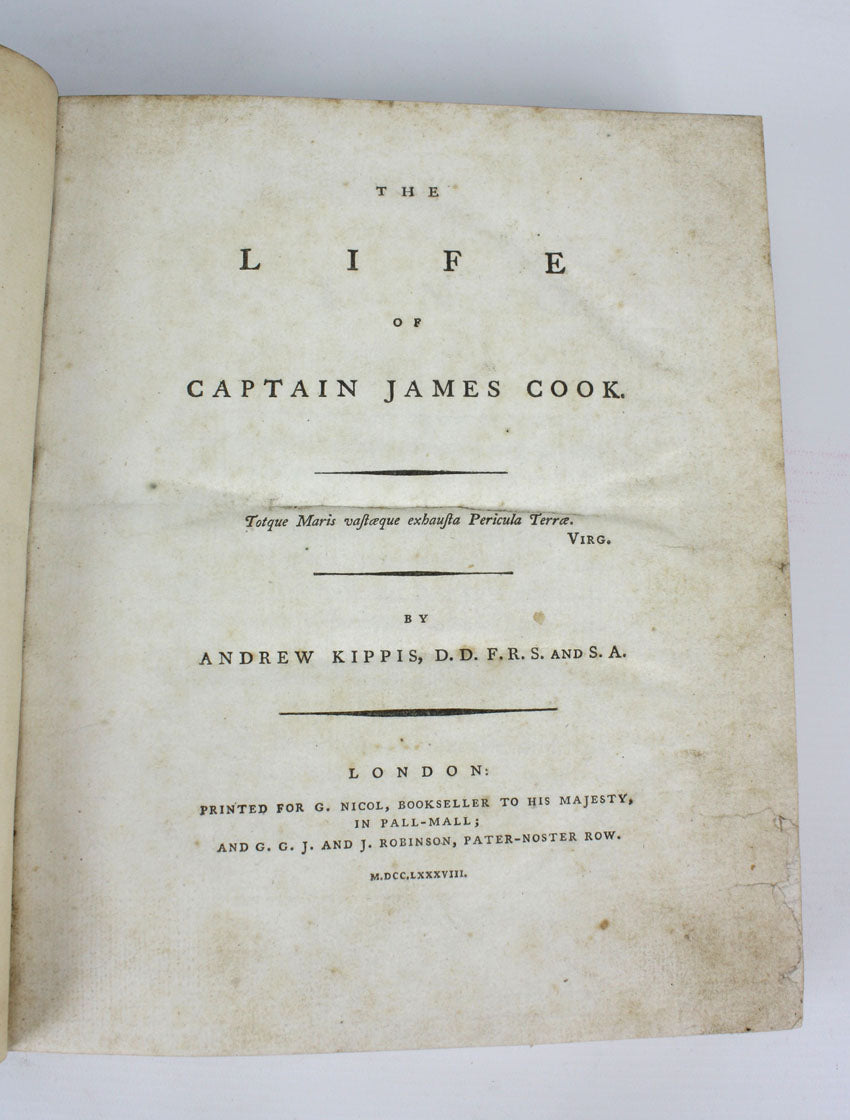 The Life of Captain James Cook, Andrew Kippis, 1788 — Lanna Antique