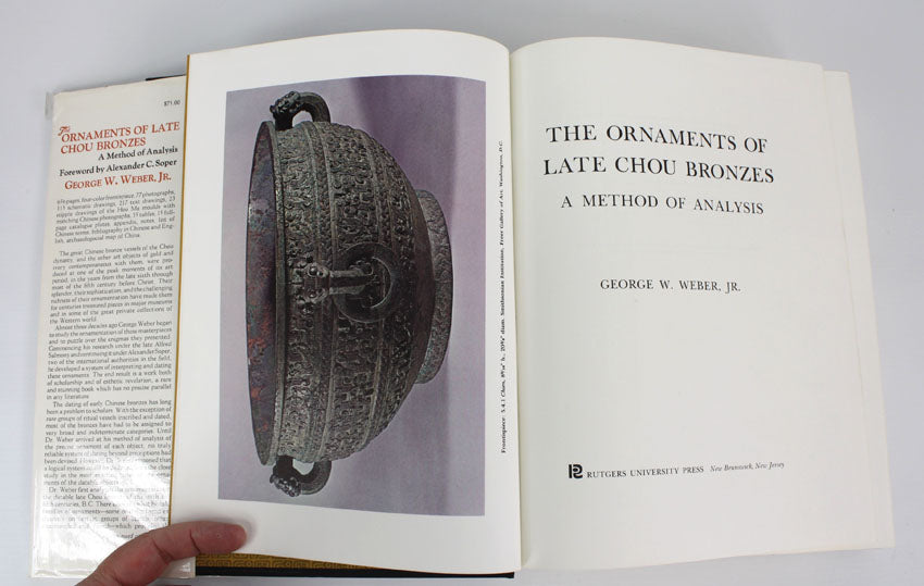 The Ornaments of Late Chou Bronzes, a Method of Analysis by George W. Weber, Jr.