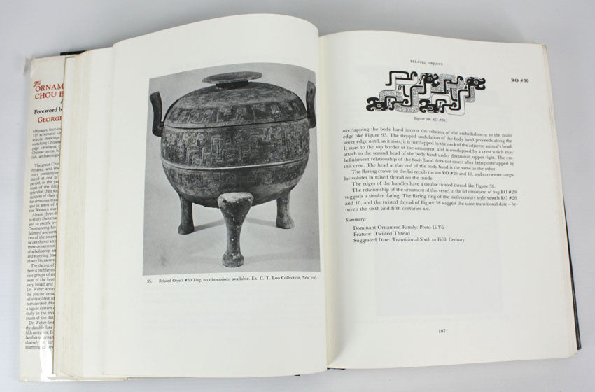 The Ornaments of Late Chou Bronzes, a Method of Analysis by George W. Weber, Jr.