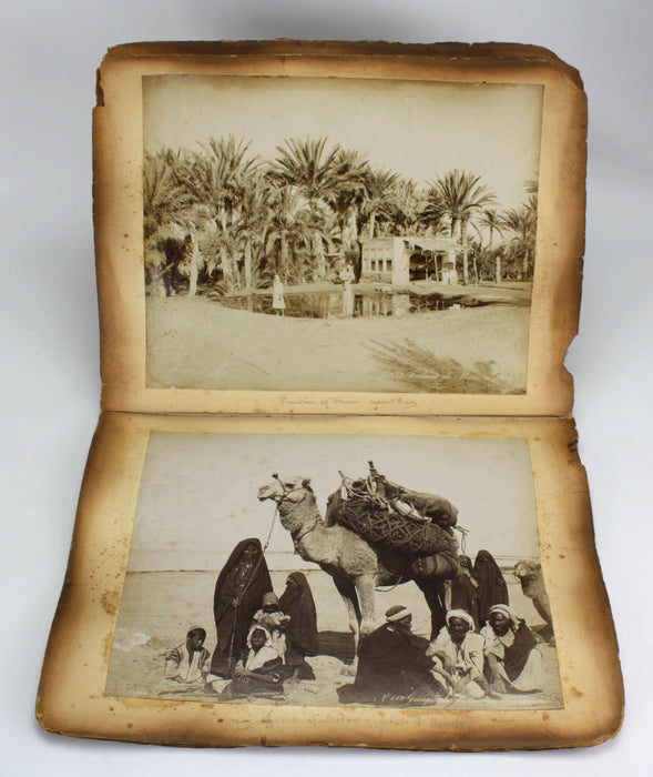 19th Century Egyptian Photograph Album, Albumen Prints, Zangaki