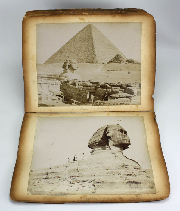 19th Century Egyptian Photograph Album, Albumen Prints, Zangaki