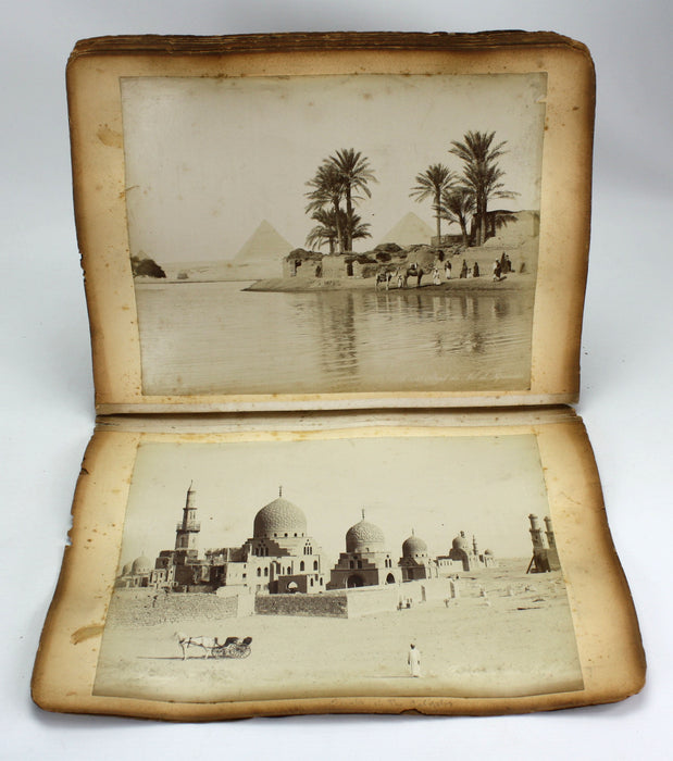 19th Century Egyptian Photograph Album, Albumen Prints, Zangaki