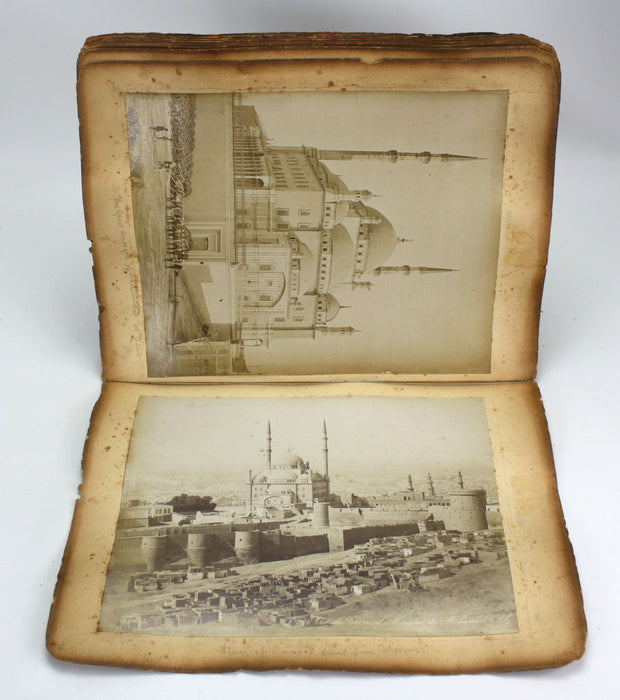 19th Century Egyptian Photograph Album, Albumen Prints, Zangaki