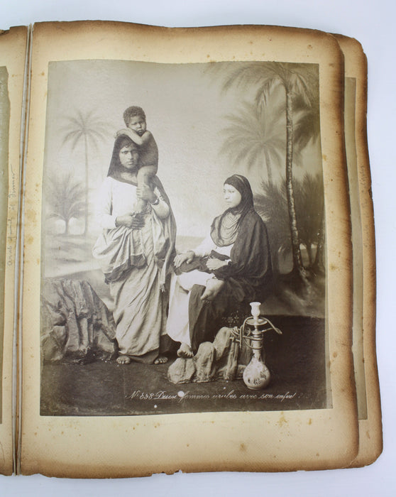 19th Century Egyptian Photograph Album, Albumen Prints, Zangaki