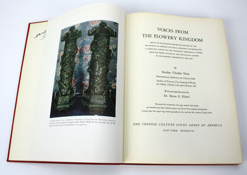 Voices from the Flowery Kingdom by Stanley Charles Nott, 1947, signed limited first edition